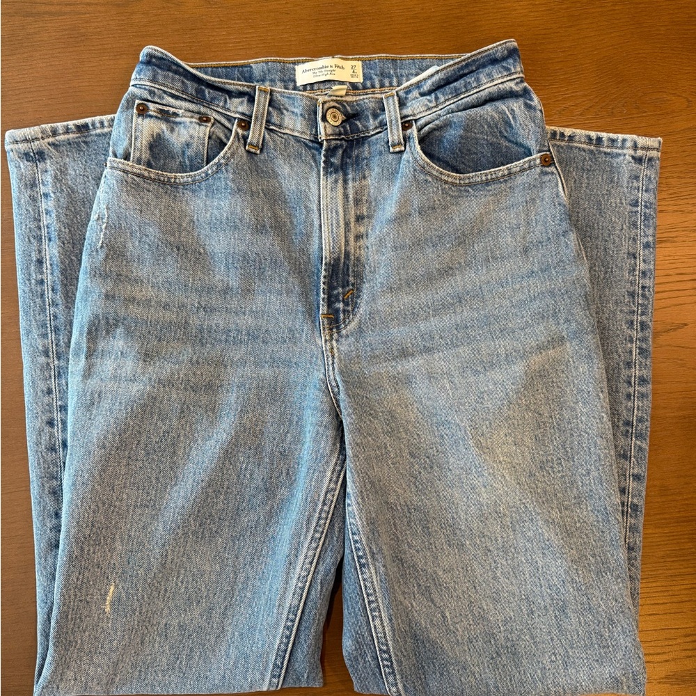 Abercrombie & Fitch Light Blue High Rise Jeans